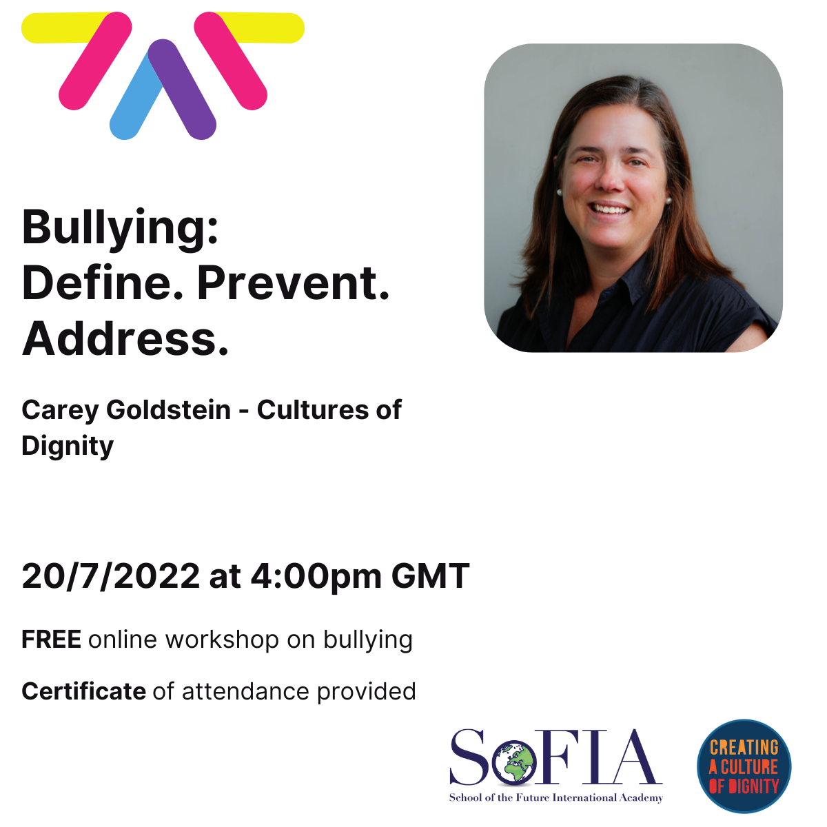 Read more about the article Bullying: Define. Prevent. Address (FREE online workshop)